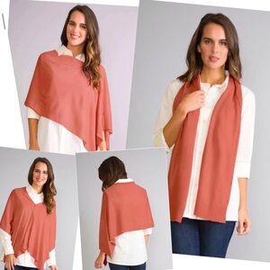 Simply Noelle Bordeaux Wrap Button-Up Multi Style in Pink/Coral, One Size
